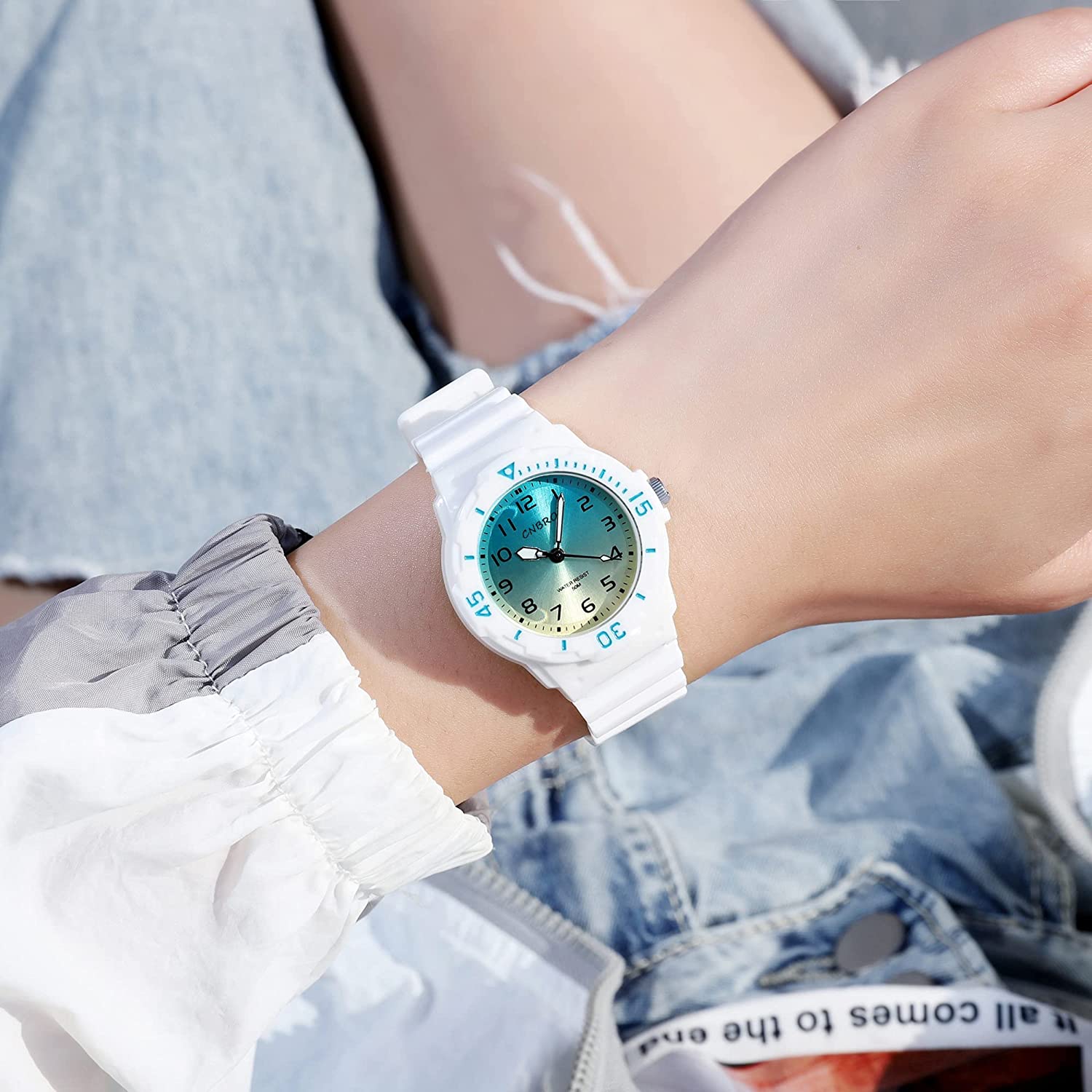 Women's Watch Sport Waterproof Watches Nurse Minimalist Simple Analog Watch Casual Ladies Watch Rose Gold Pink - Image 2